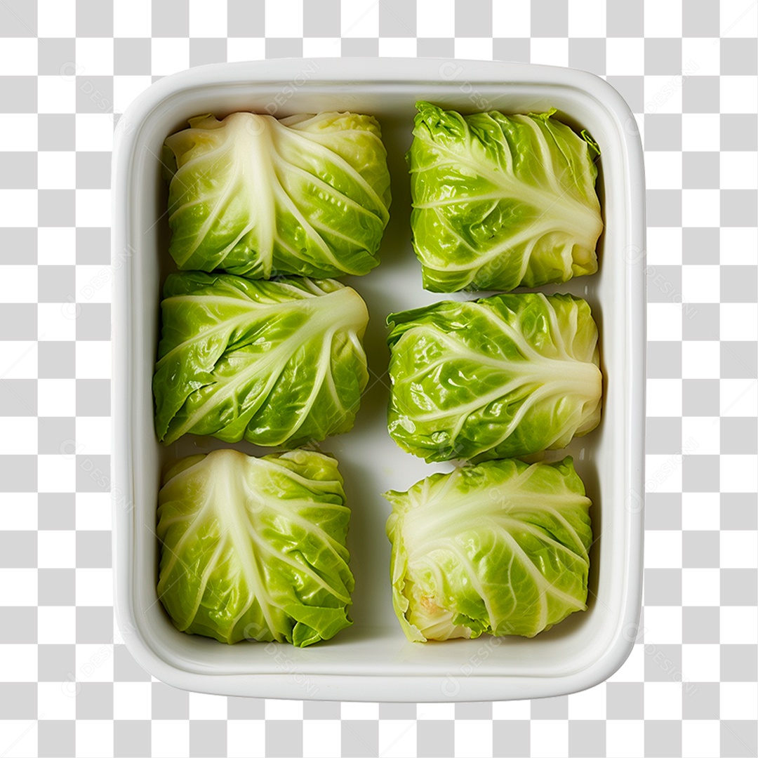 Travessa de Couve Recheado PNG Transparente