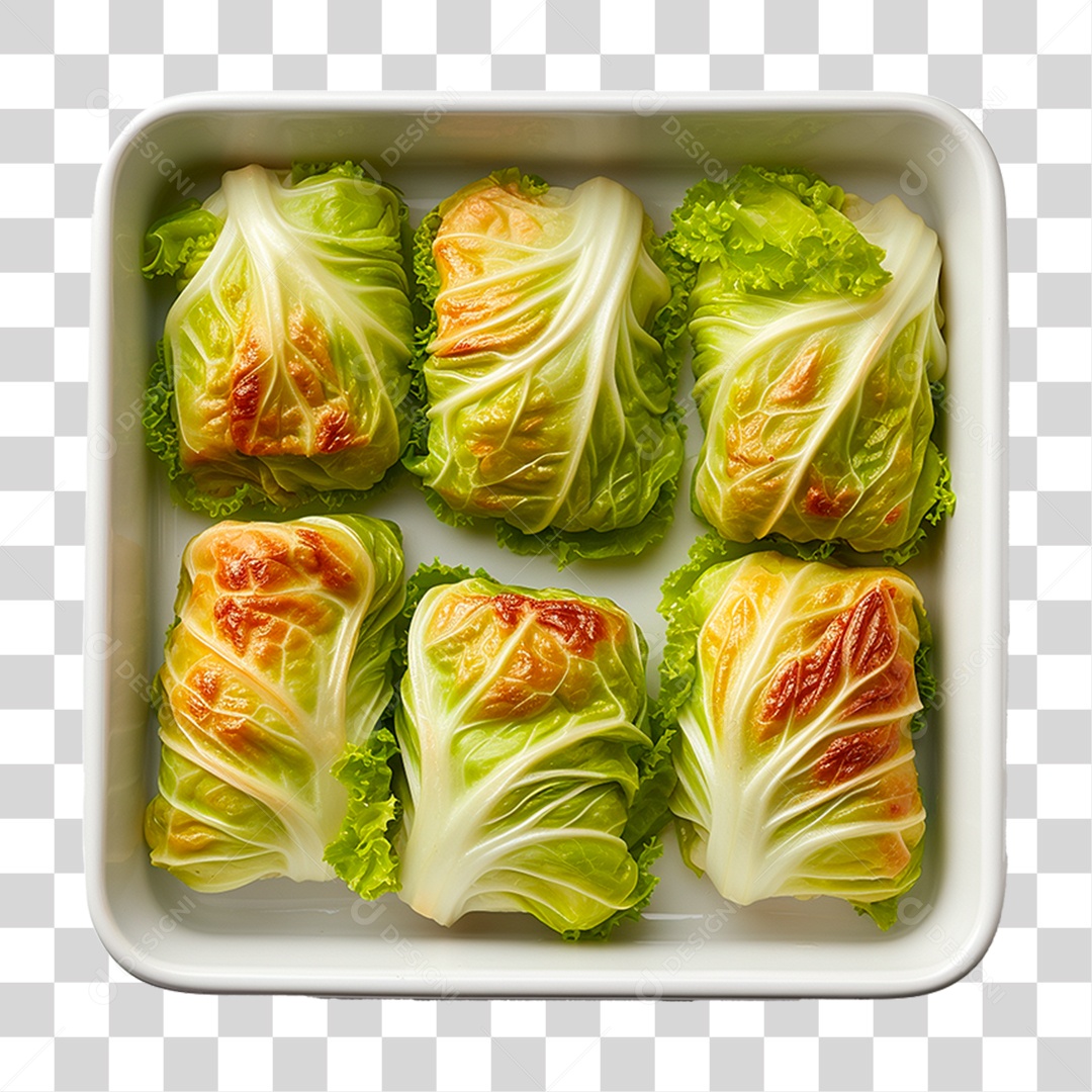 Travessa de Couve Recheado PNG Transparente