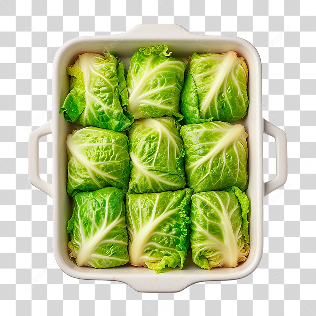 Tigela de Couve Recheado PNG Transparente