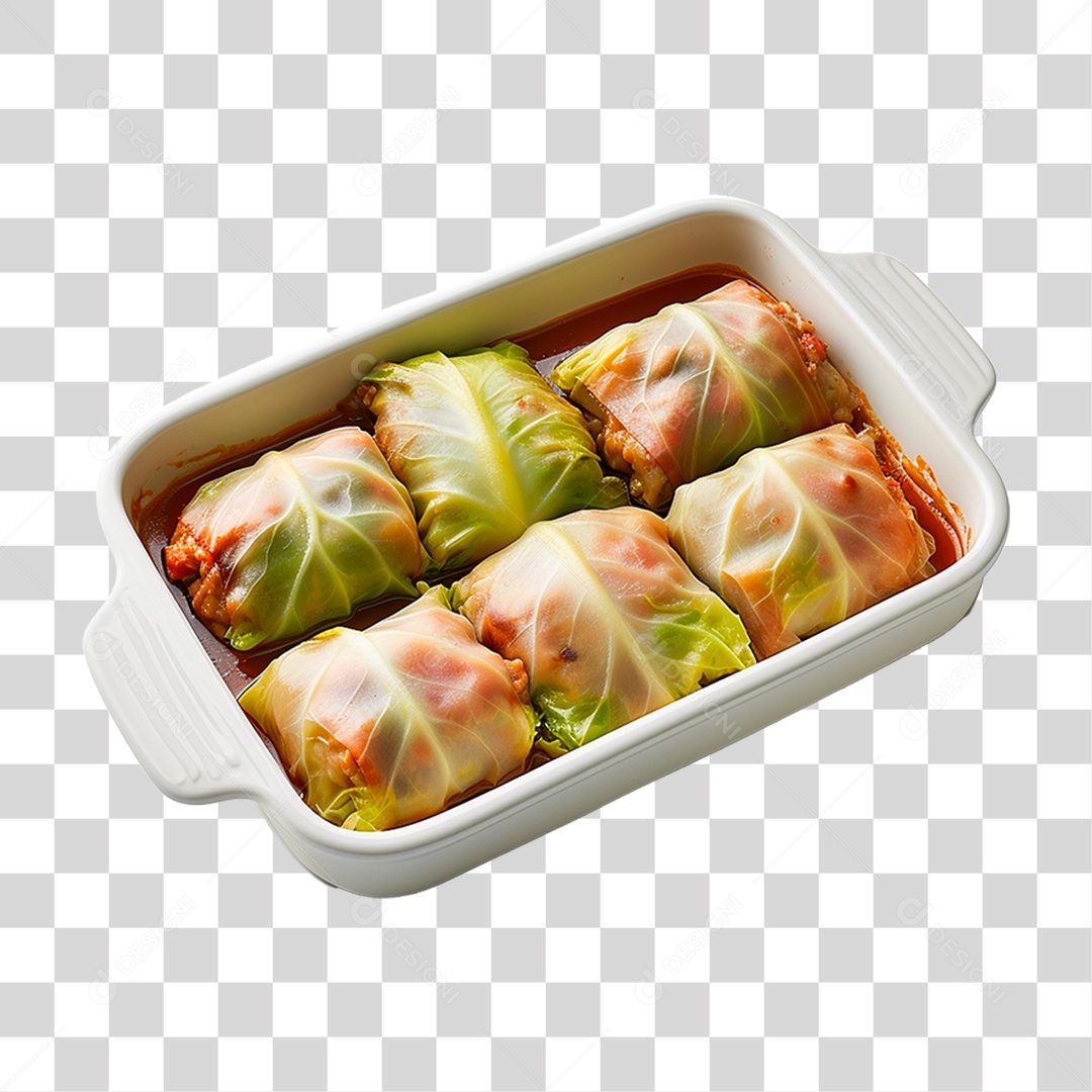 Tigela de Couve Recheado PNG Transparente