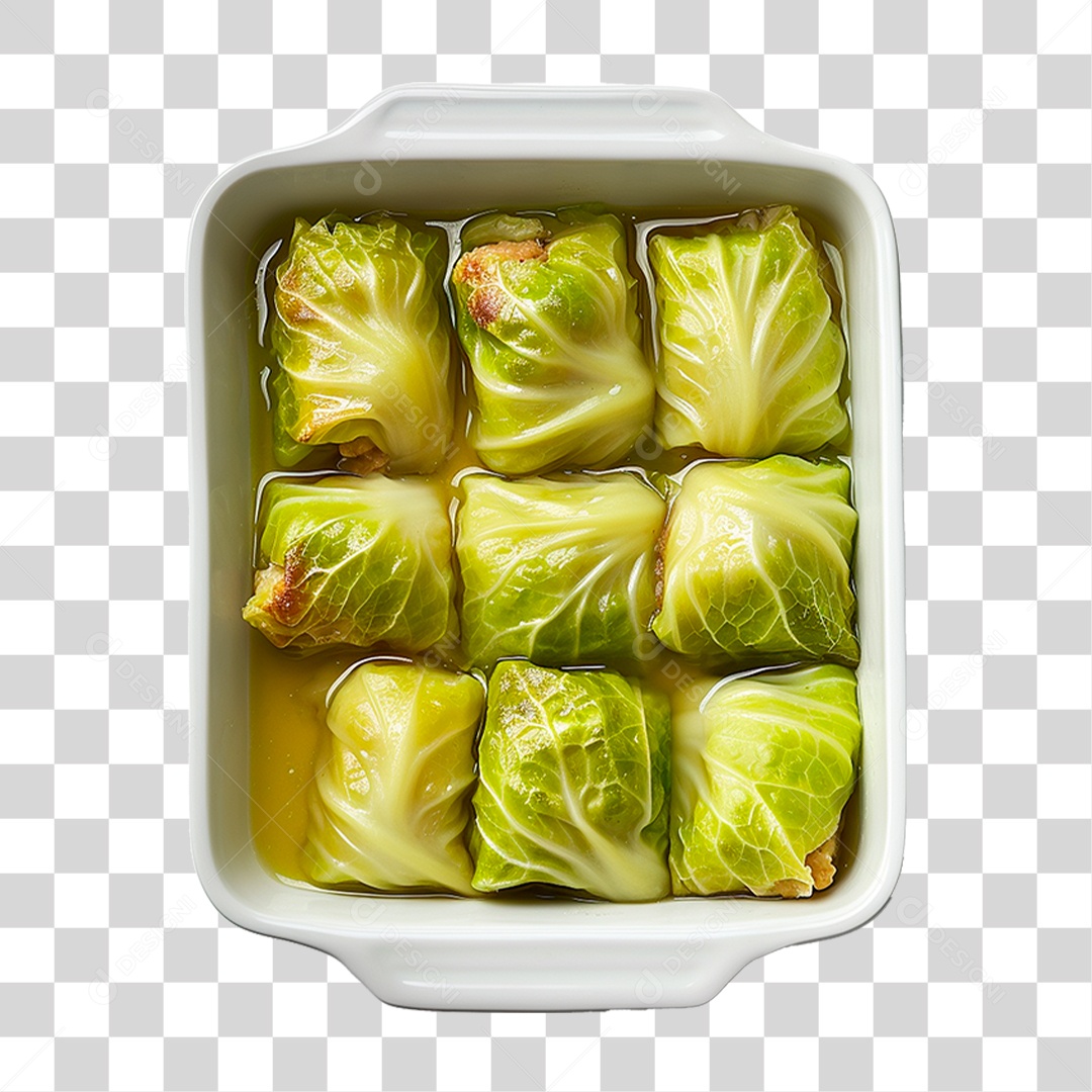 Tigela de Couve Recheado PNG Transparente