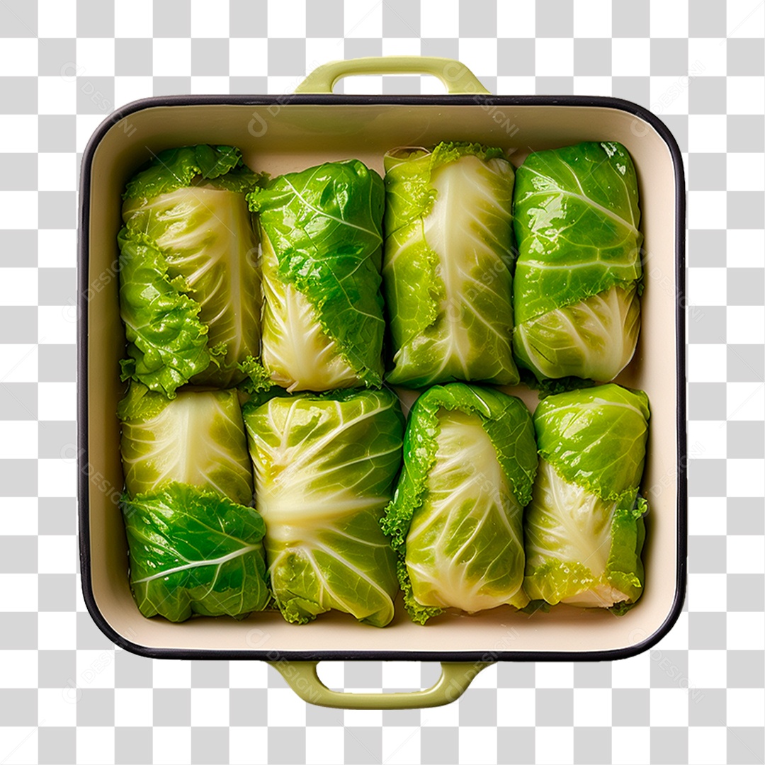 Tigela de Couve Recheado PNG Transparente