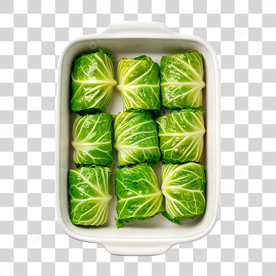 Tigela de Couve Recheado PNG Transparente
