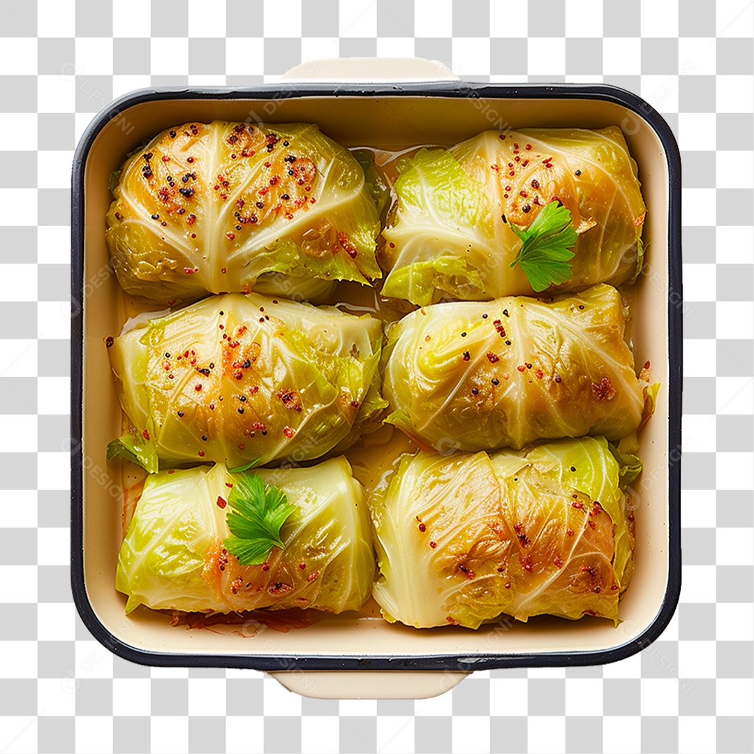 Tigela de Couve Recheado PNG Transparente