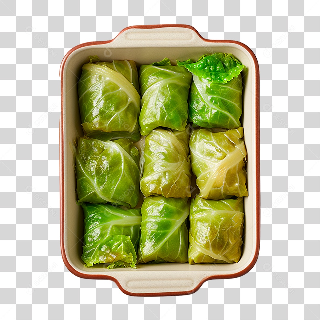 Tigela de Couve Recheado PNG Transparente