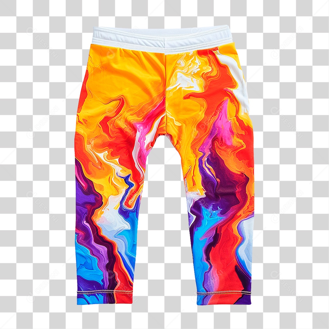 Calça Colorida PNG Transparente