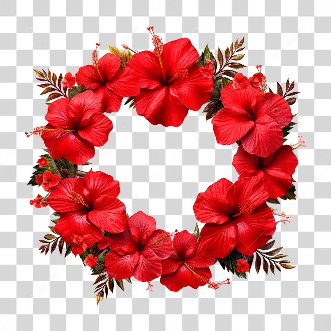 Flores Vermelhas PNG Transparente