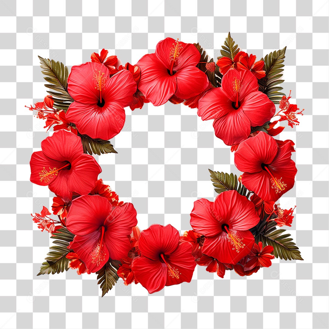 Flores Vermelhas PNG Transparente