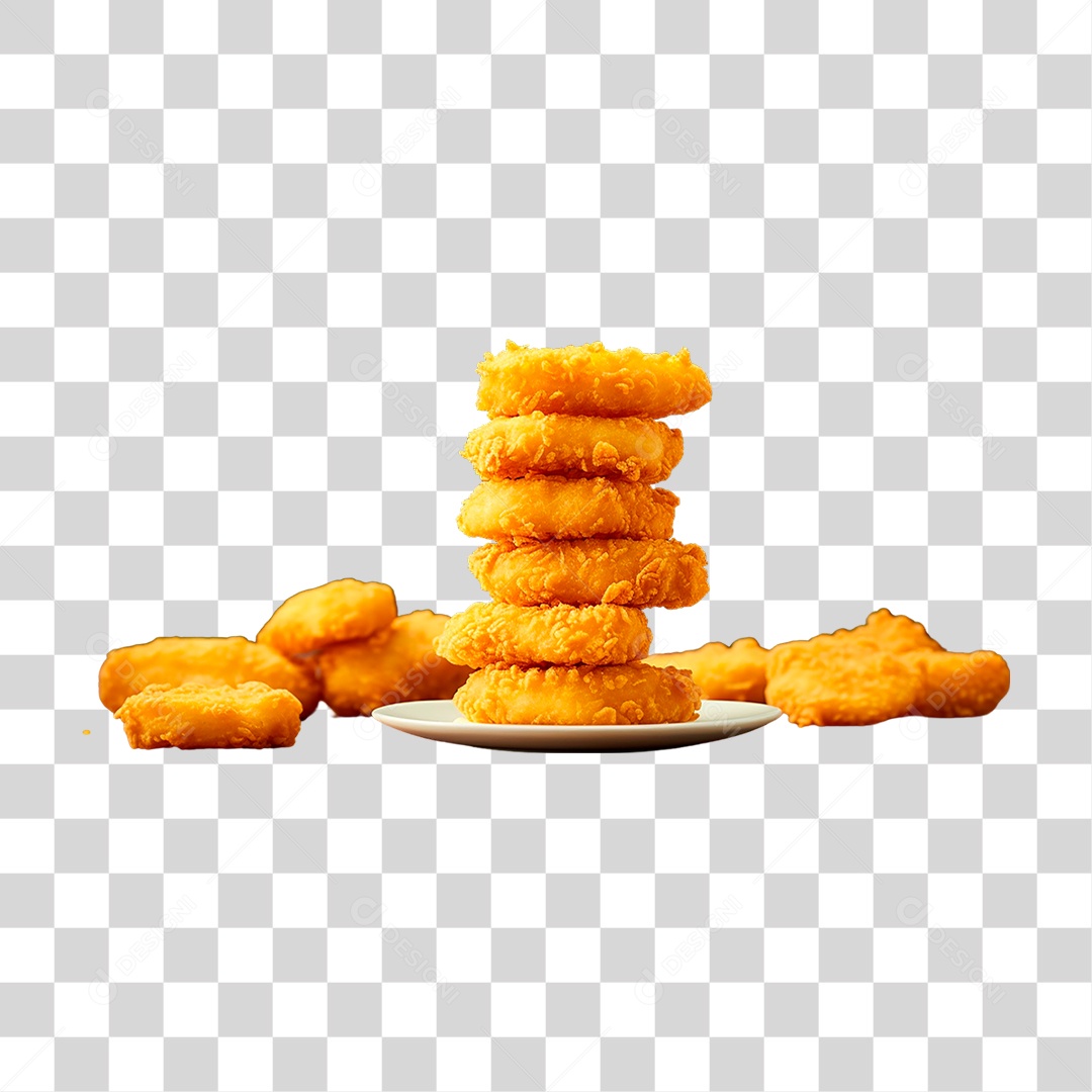 Nuggets de Frango PNG Transparente