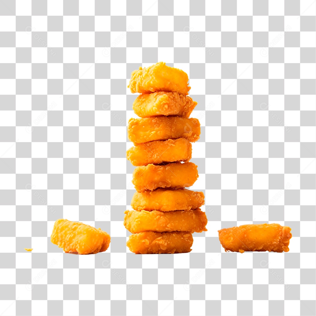 Nuggets de Frango PNG Transparente