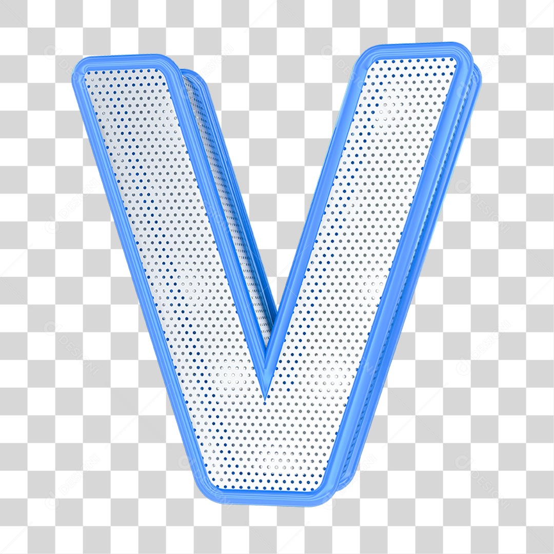 Alfabeto Letra V PNG Transparente