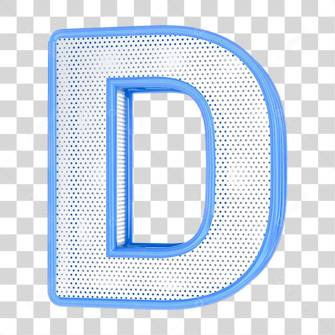 Alfabeto Letra D PNG Transparente
