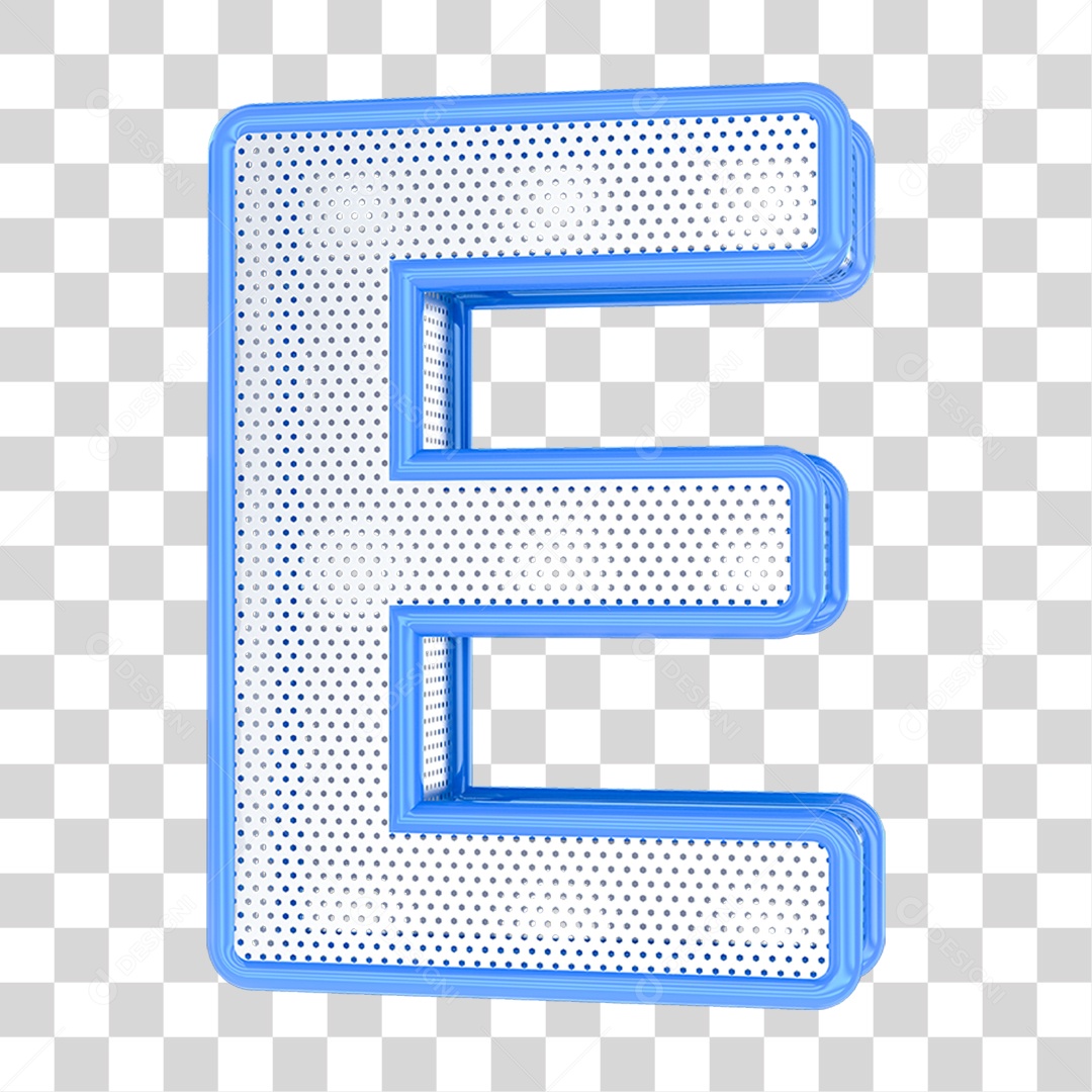 Alfabeto Letra E PNG Transparente