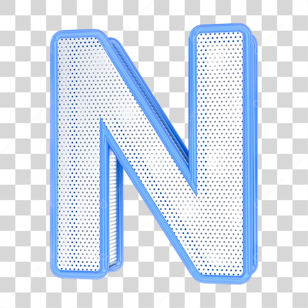 Alfabeto Letra N PNG Transparente