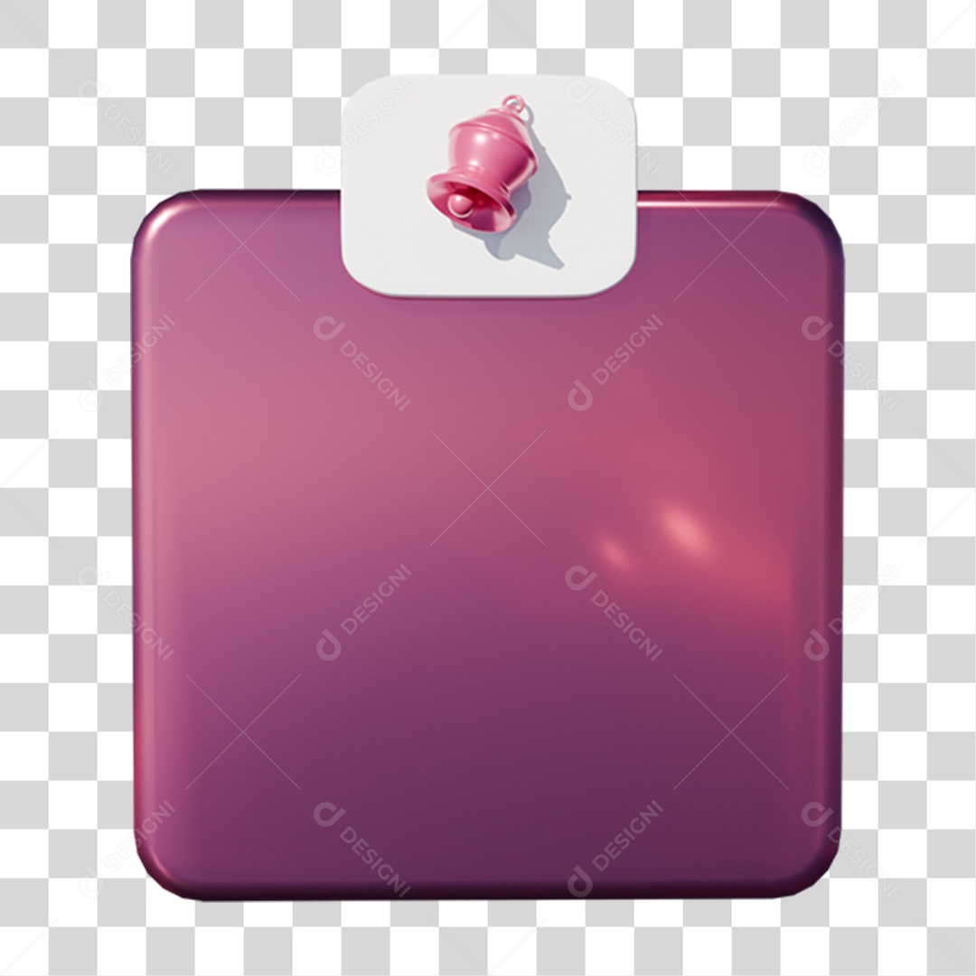 Caixa de Texto Rosa PNG Transparente