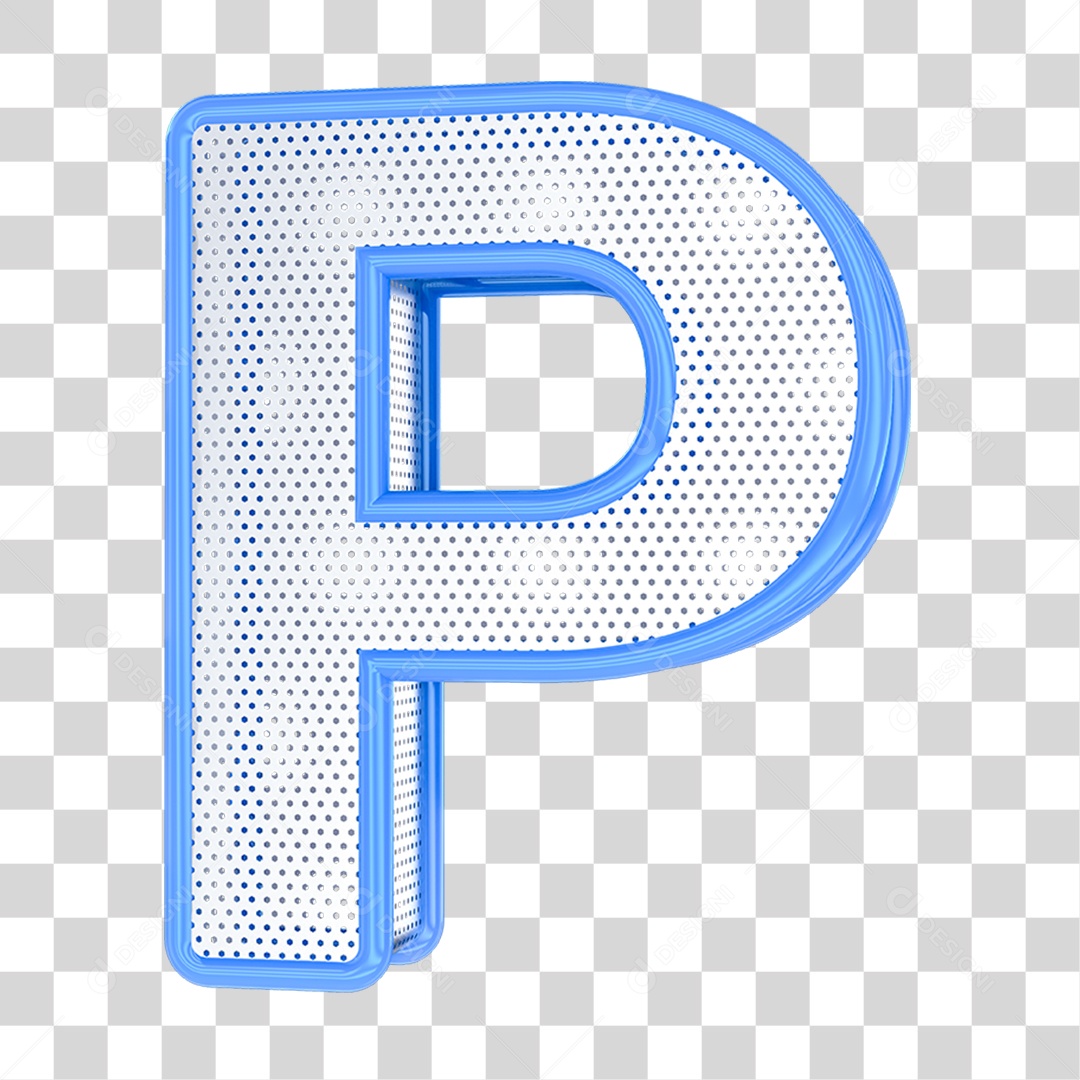 Alfabeto Letra P PNG Transparente