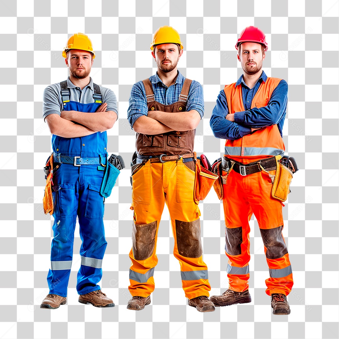 Equipe de Trabalhadores PNG Transparente