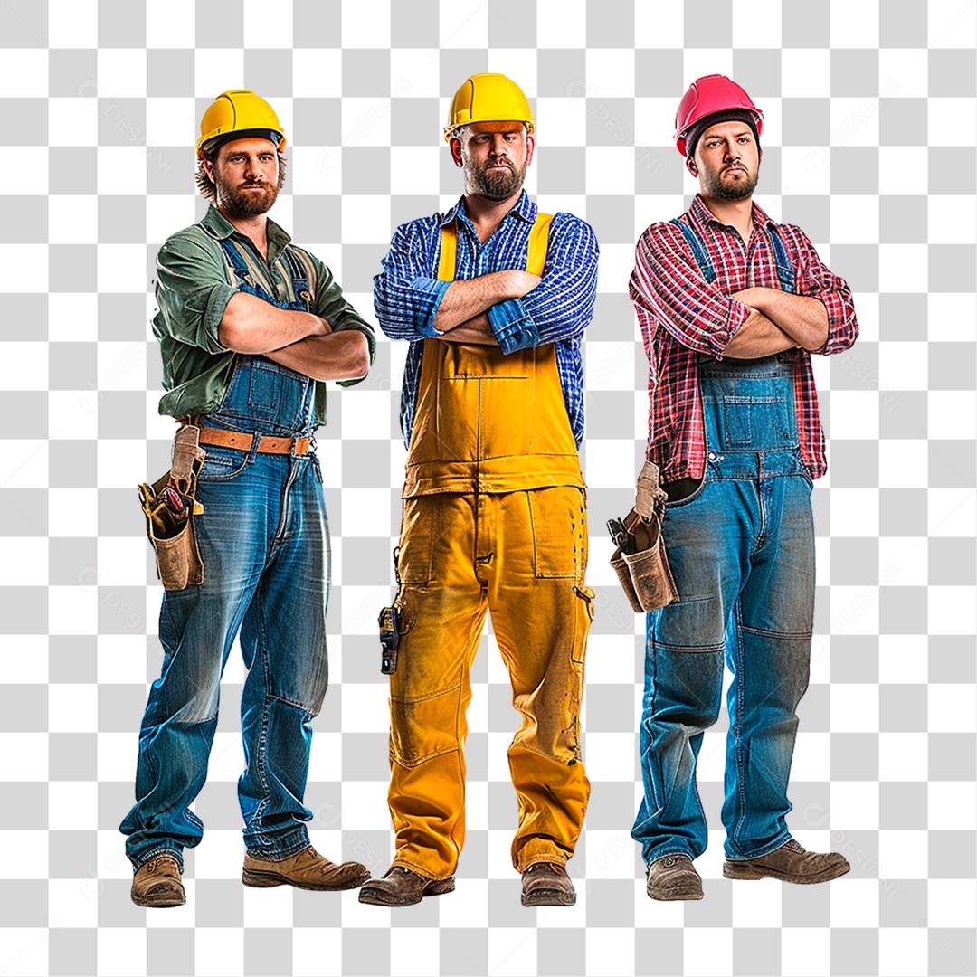 Equipe de Trabalhadores PNG Transparente