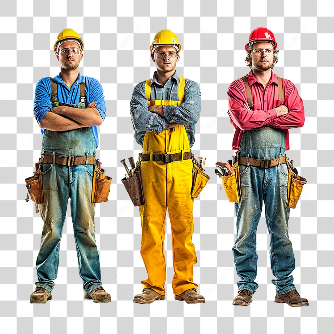 Equipe de Trabalhadores PNG Transparente