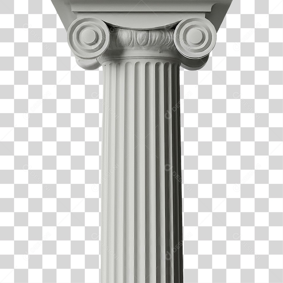 Pilar Grego Coluna Branca PNG Transparente