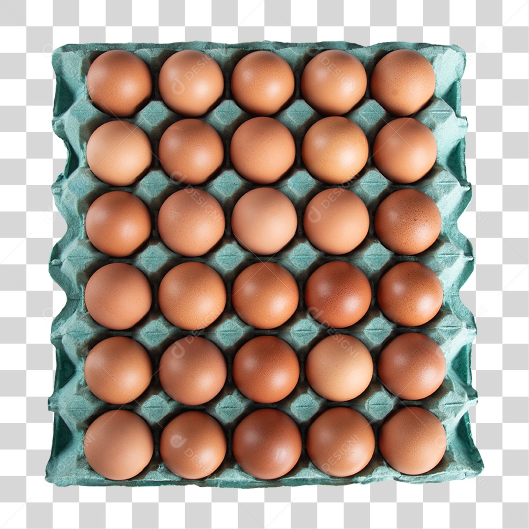 Cartela de Ovos PNG Transparente