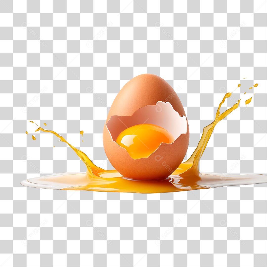 Ovo Quebrado PNG Transparente
