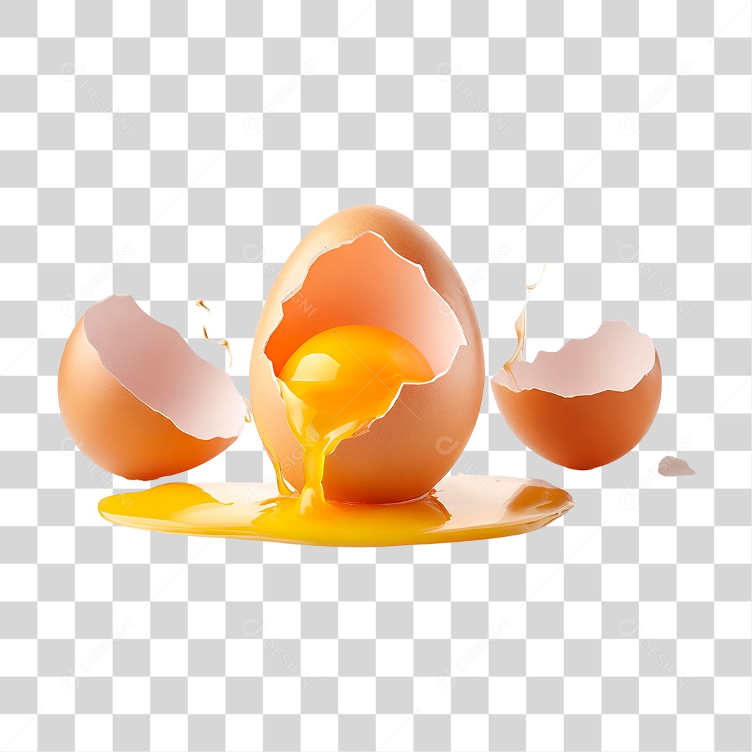 Ovo Quebrado PNG Transparente