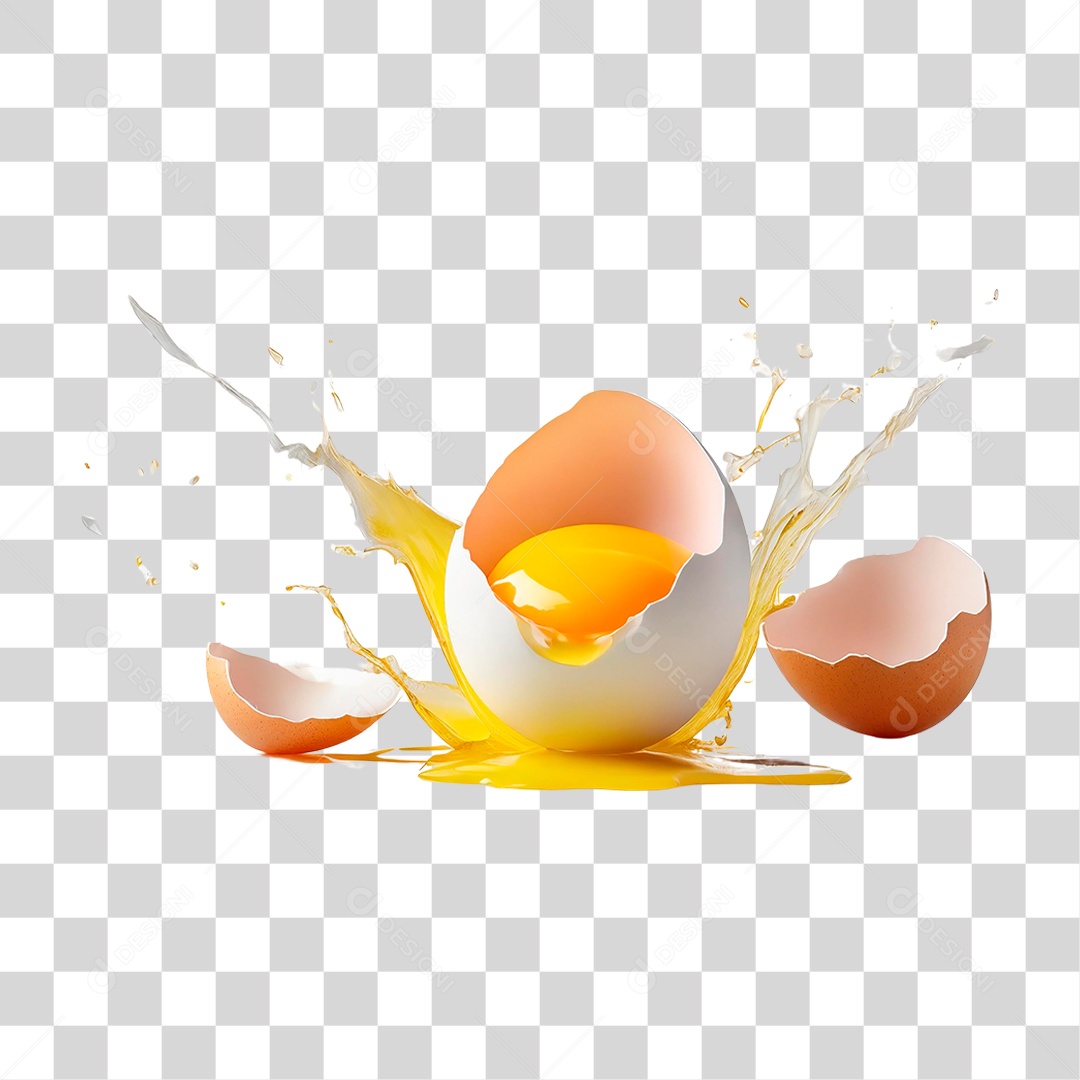 Ovo Quebrado PNG Transparente