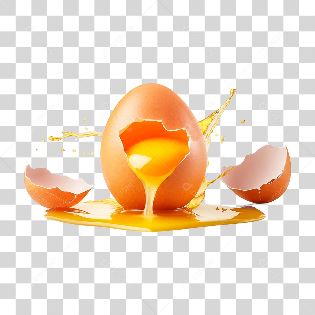 Ovo Quebrado PNG Transparente