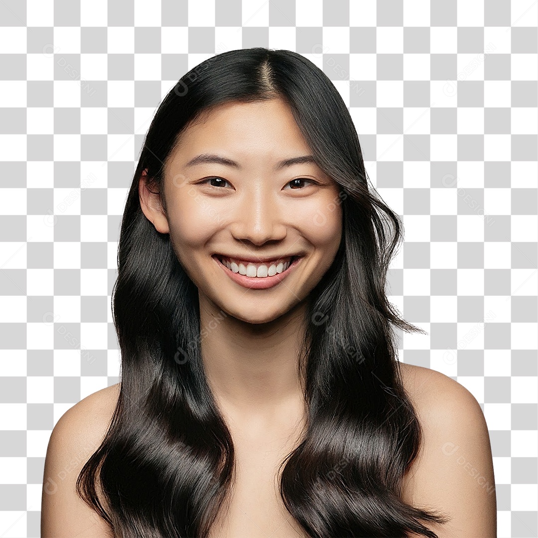 Mulher Sorrindo Alegre PNG Transparente