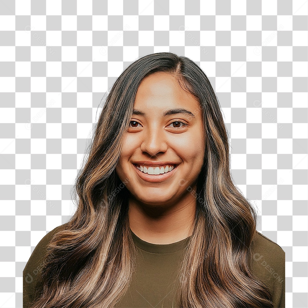 Mulher Sorrindo Alegre PNG Transparente