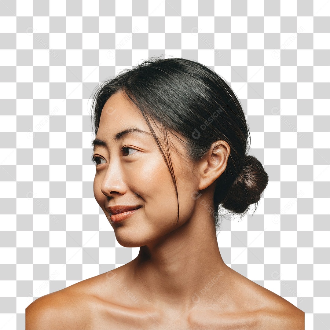 Mulher Sorrindo Alegre PNG Transparente