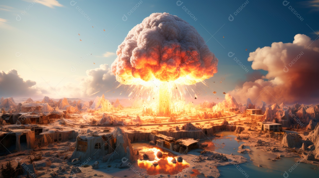 Dia Internacional para a Eliminação das Armas Nucleares 26 de setembro IA Generativa.