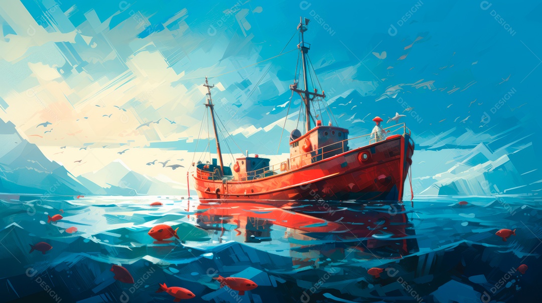 Dia Nacional da Pesca, 21 de setembro IA generativa.