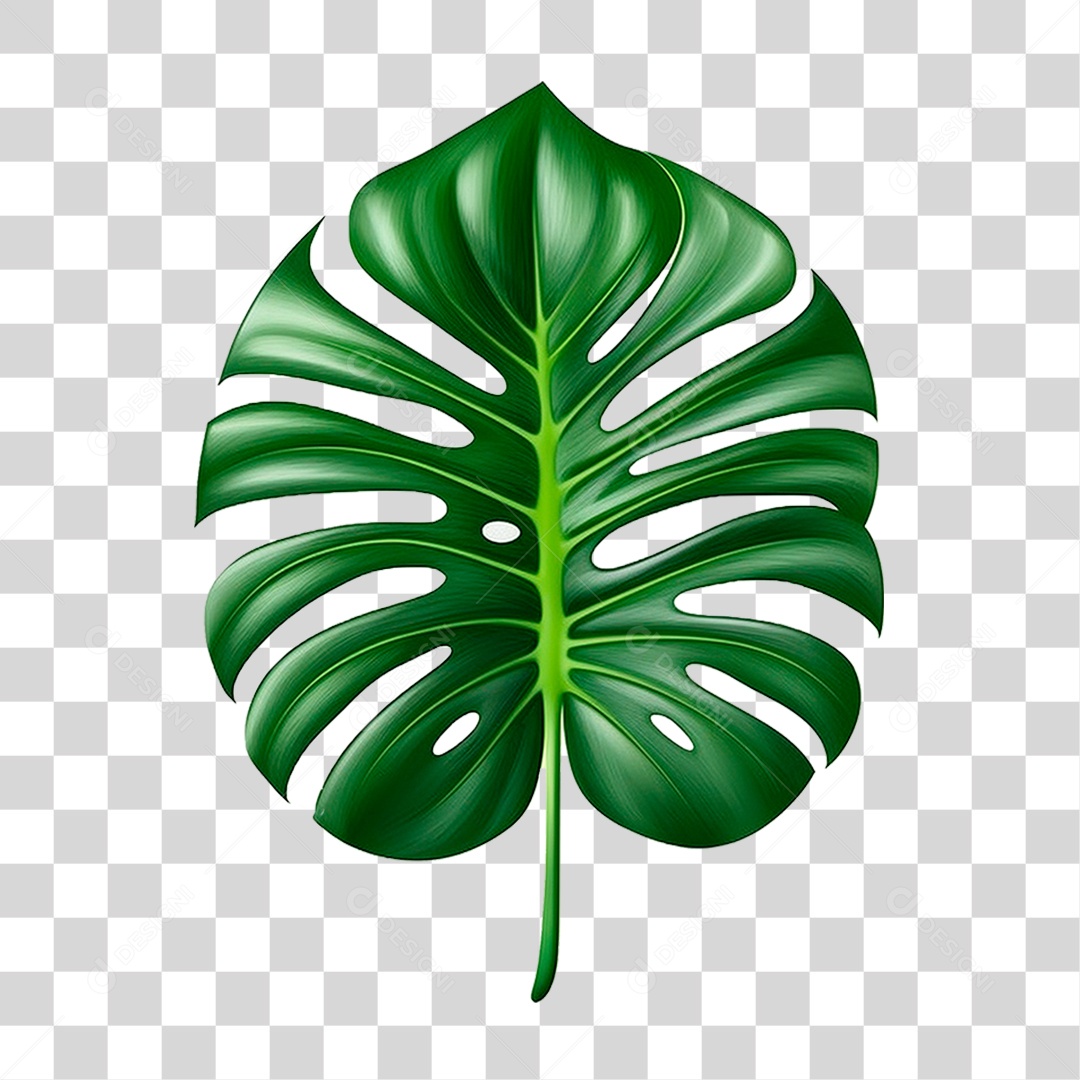 Folha Costela de Adão PNG Transparente