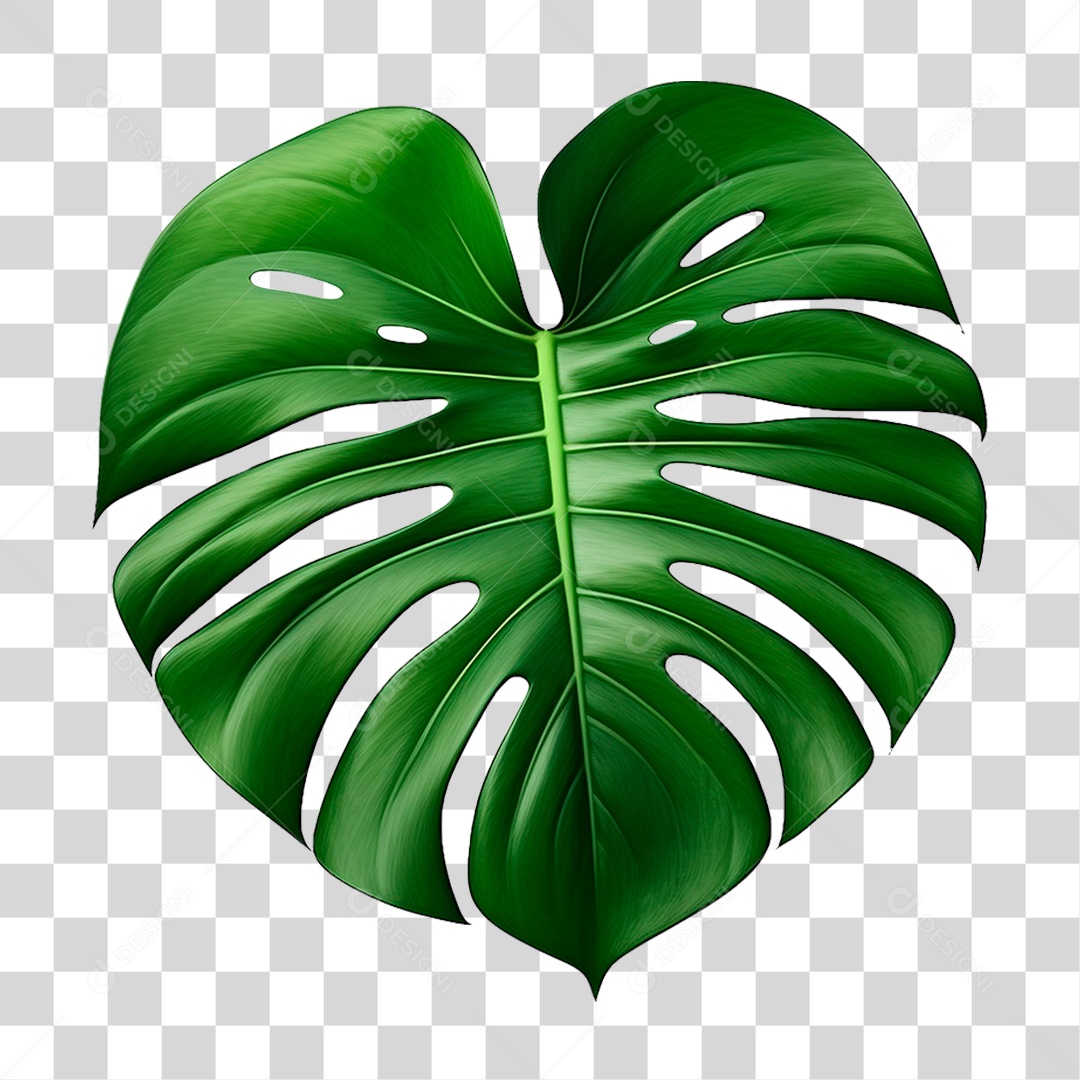 Folha Costela de Adão PNG Transparente