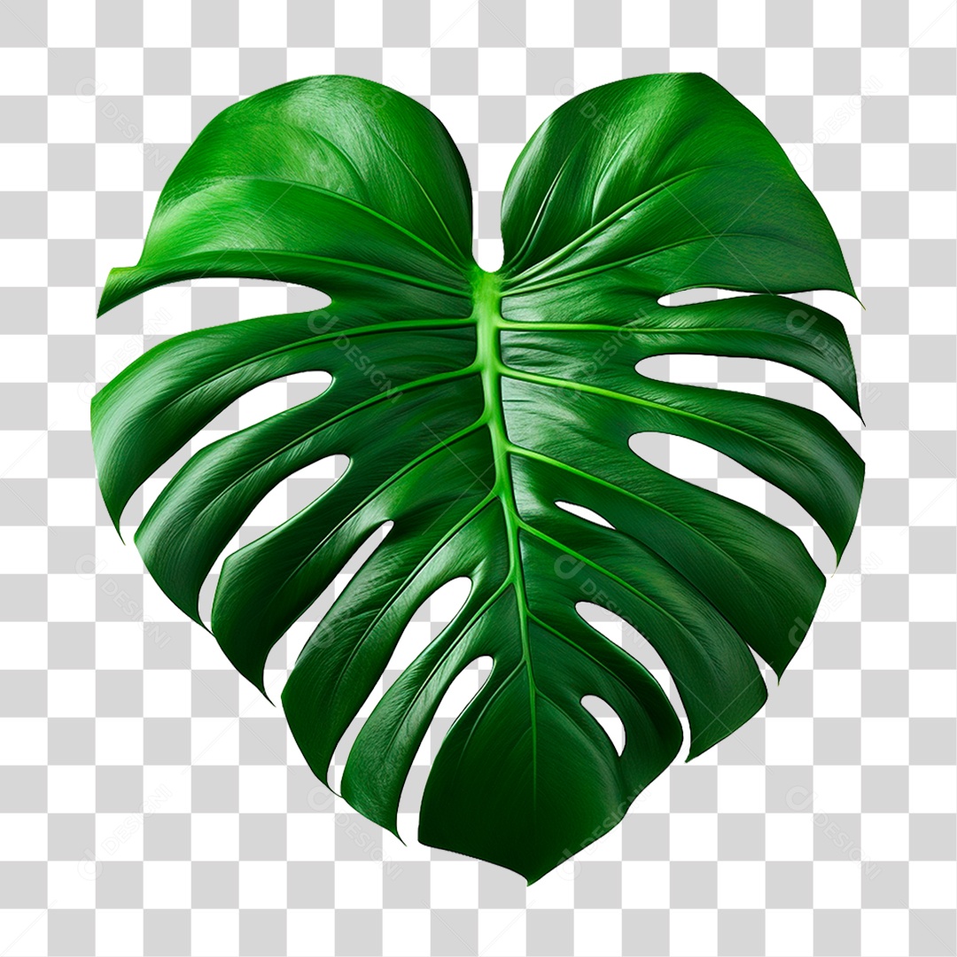 Folha Costela de Adão PNG Transparente