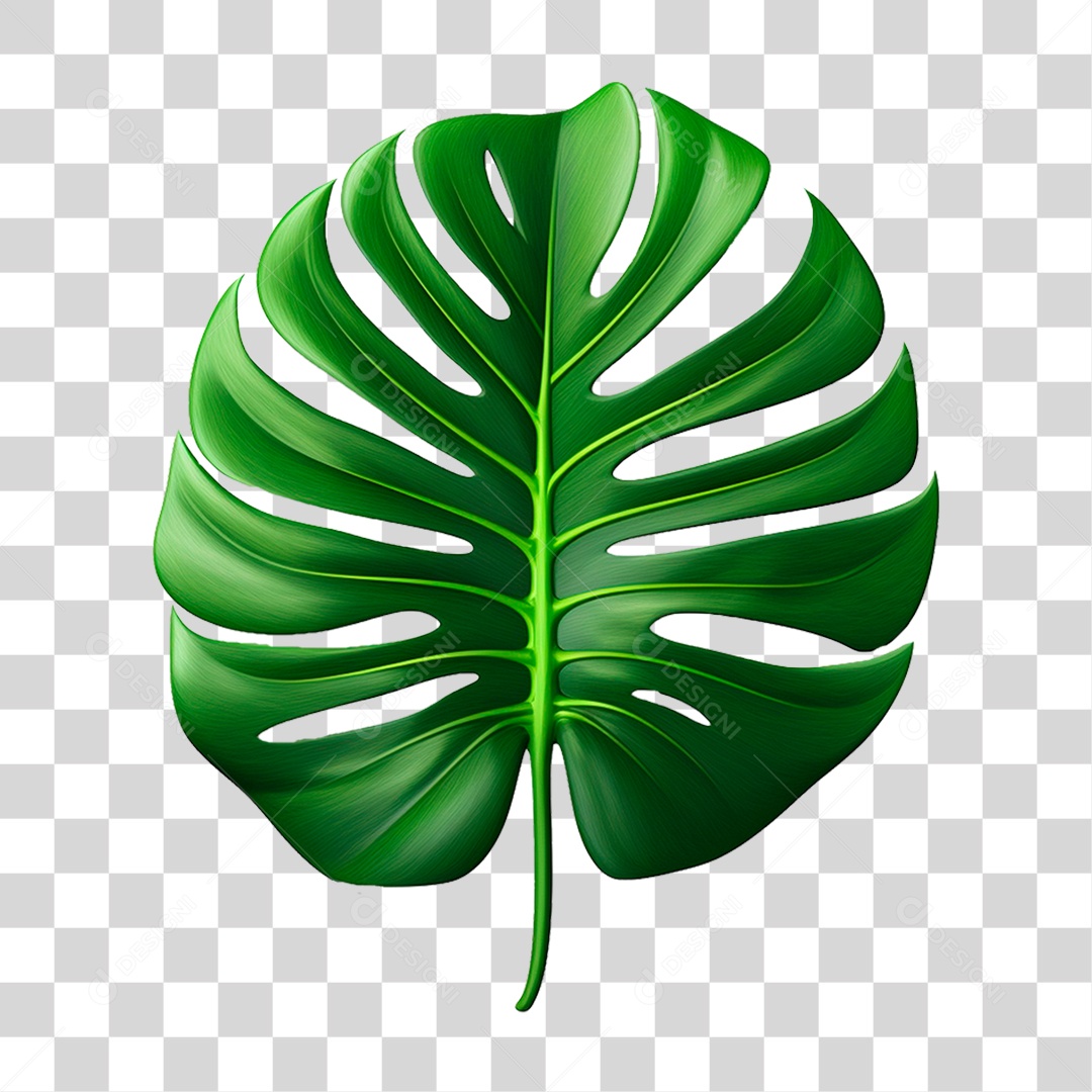 Folha Costela de Adão PNG Transparente