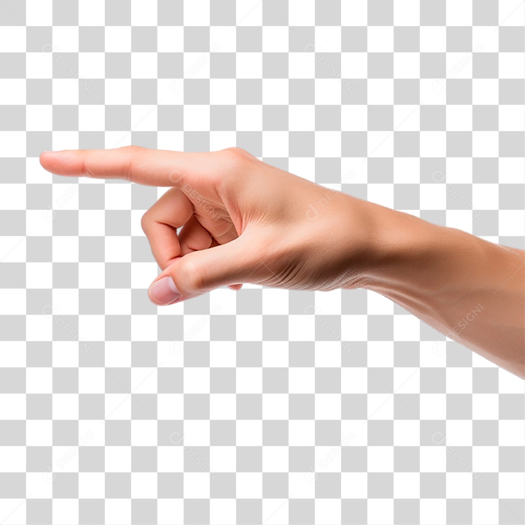 Mão Apontando Dedo PNG Transparente