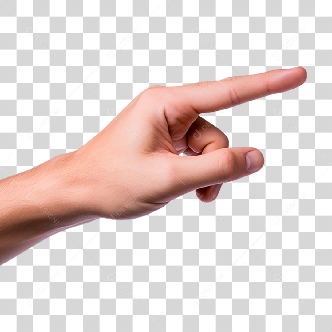 Mão Apontando Dedo PNG Transparente