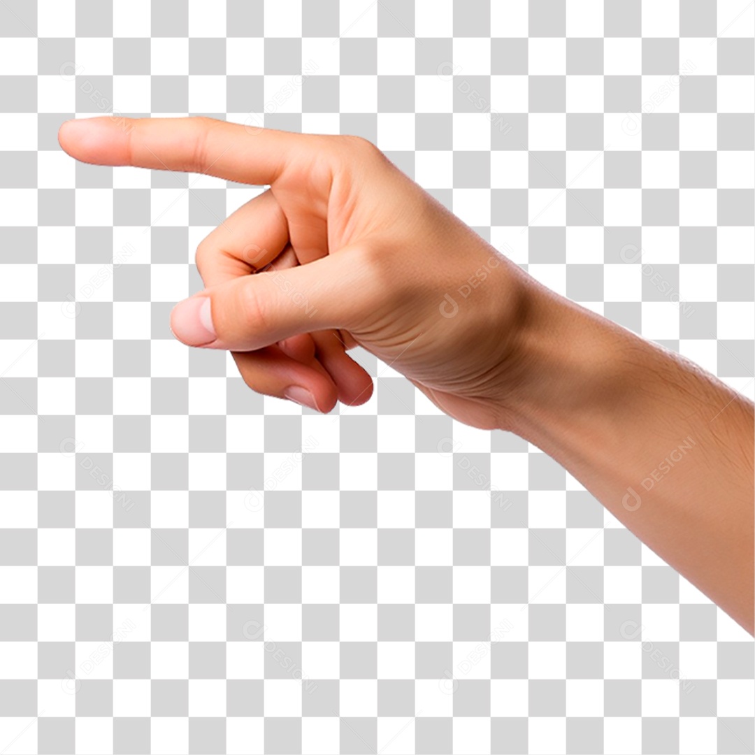Mão Apontando Dedo PNG Transparente