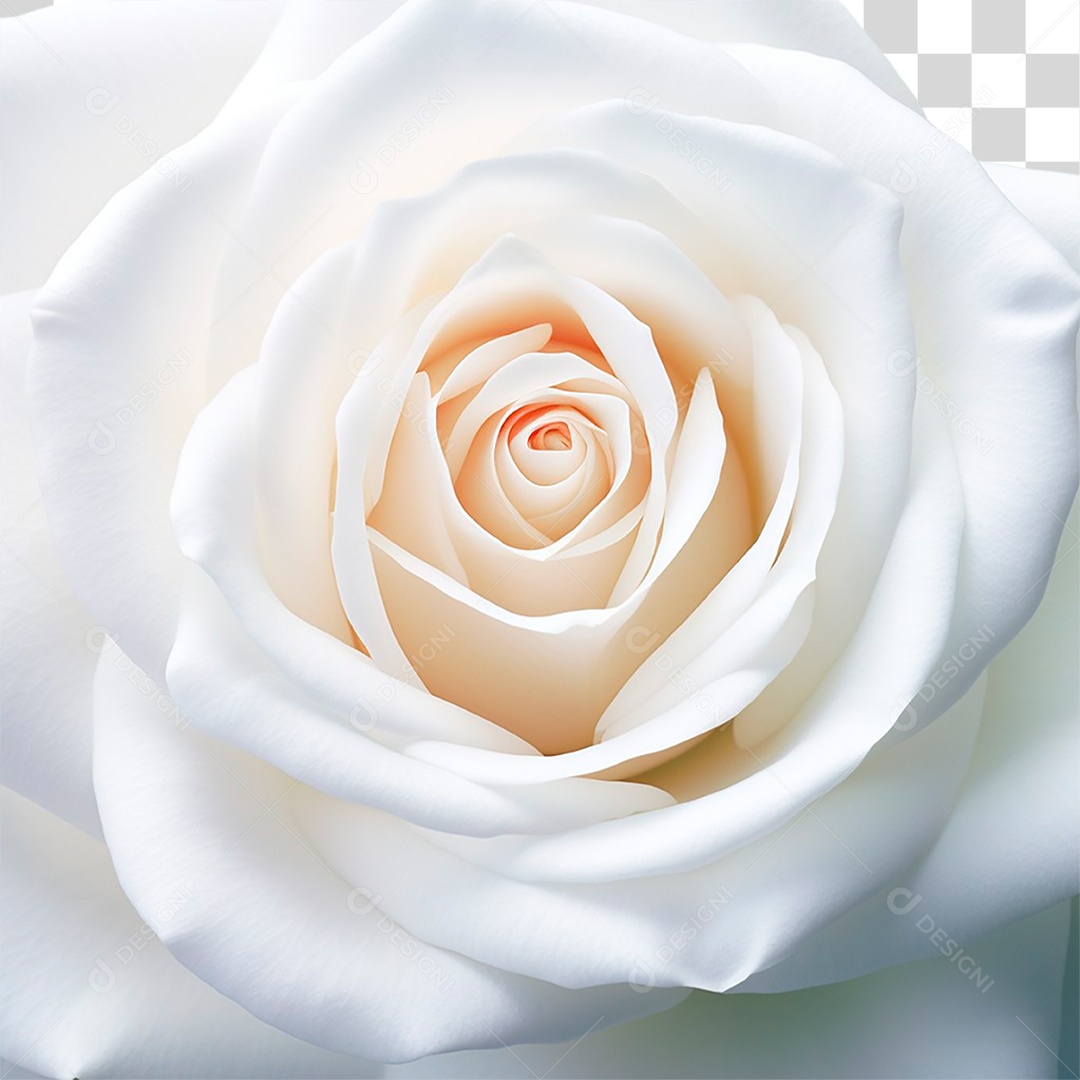 Rosa Branca PNG Transparente