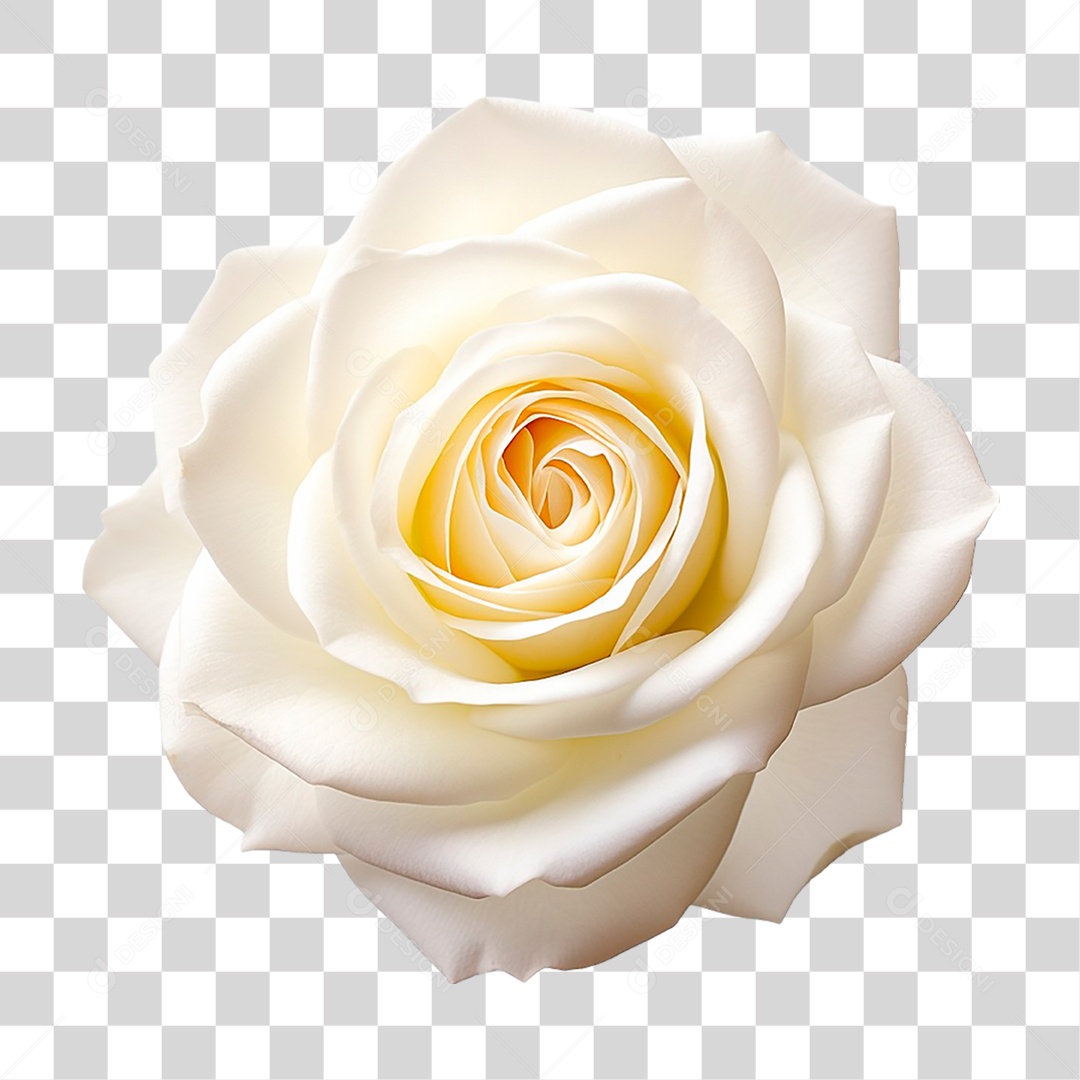 Rosa Branca PNG Transparente