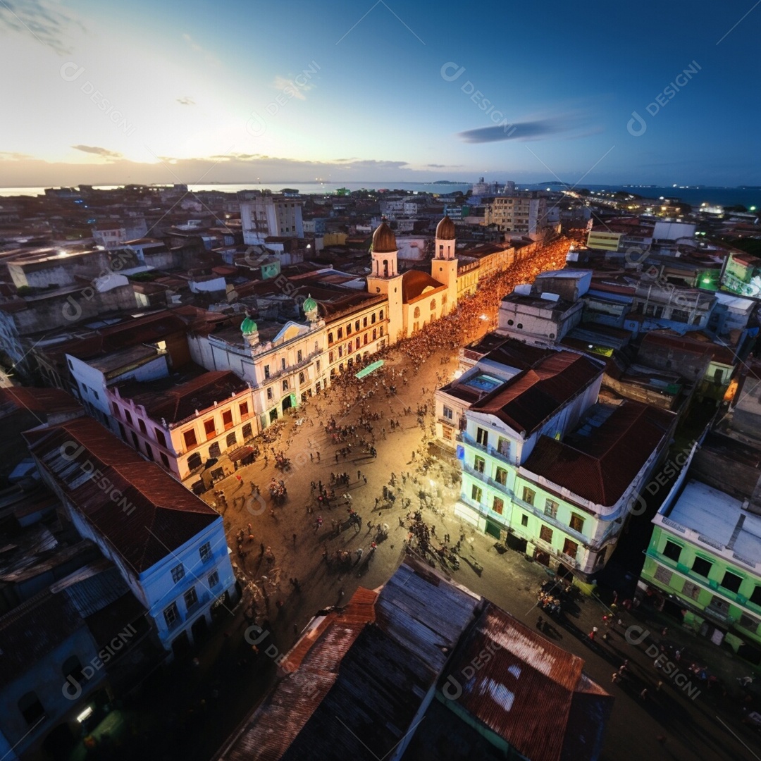 Retrato realista cidade