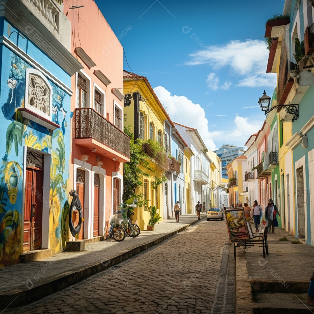 Retrato realista cidade