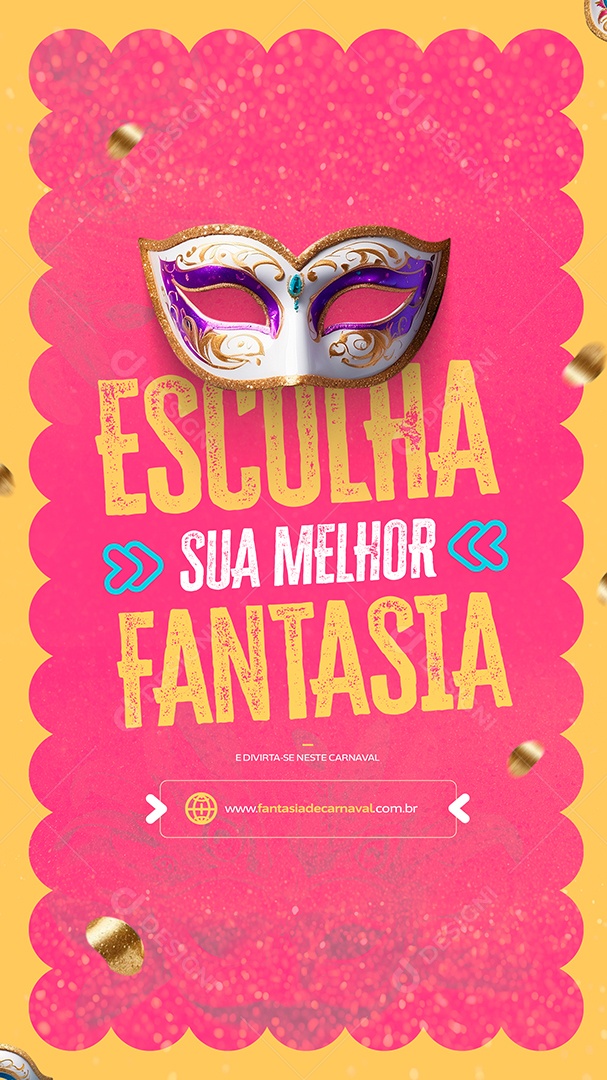 Story Escolha sua Melhor Fantasia e Divirta-se Social Media PSD Editável