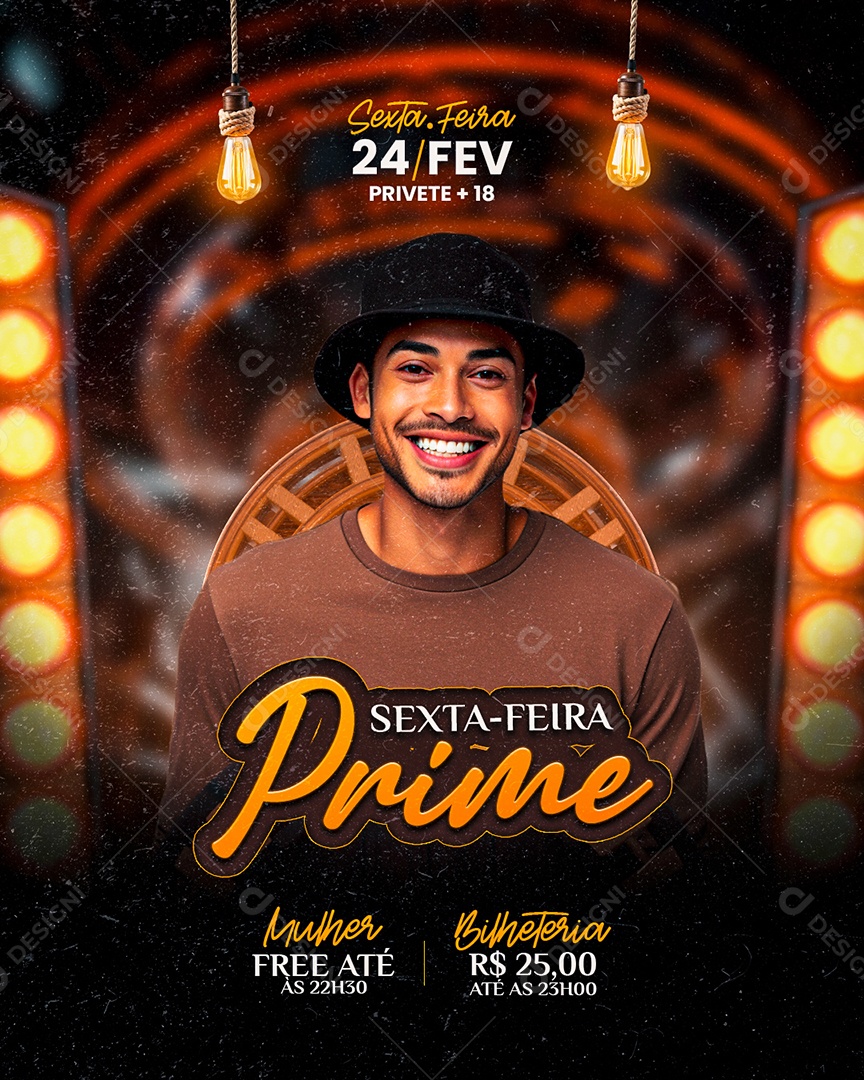Flyer Sexta Feira Prime Social Media PSD Editável