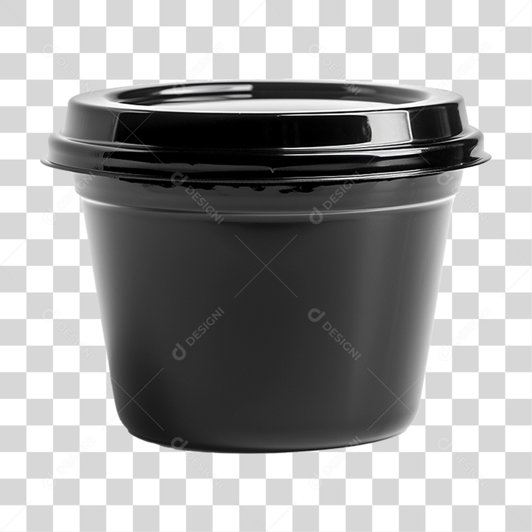 Vasilha Preta PNG Transparente