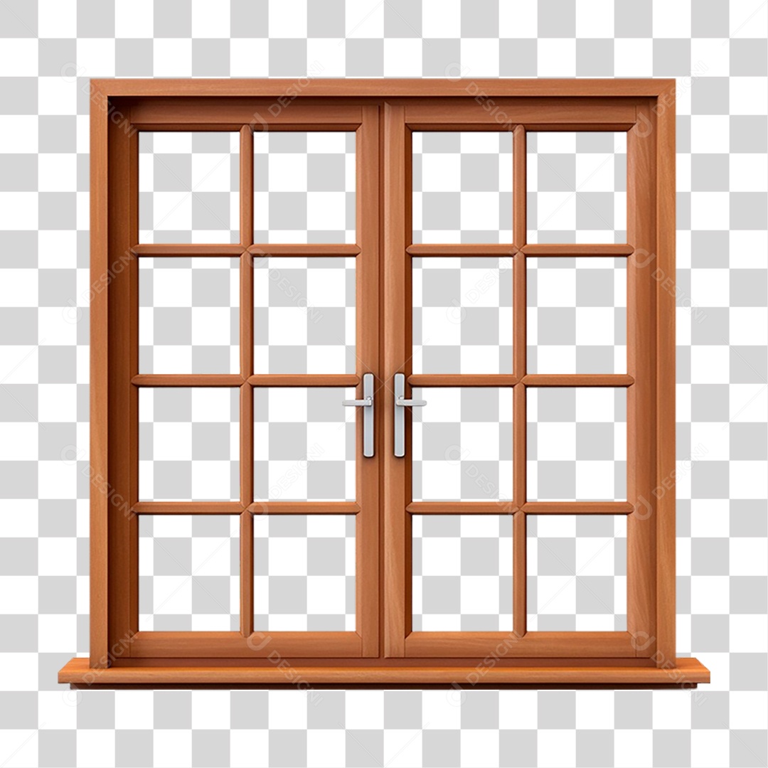 Janela de Madeira PNG Transparente