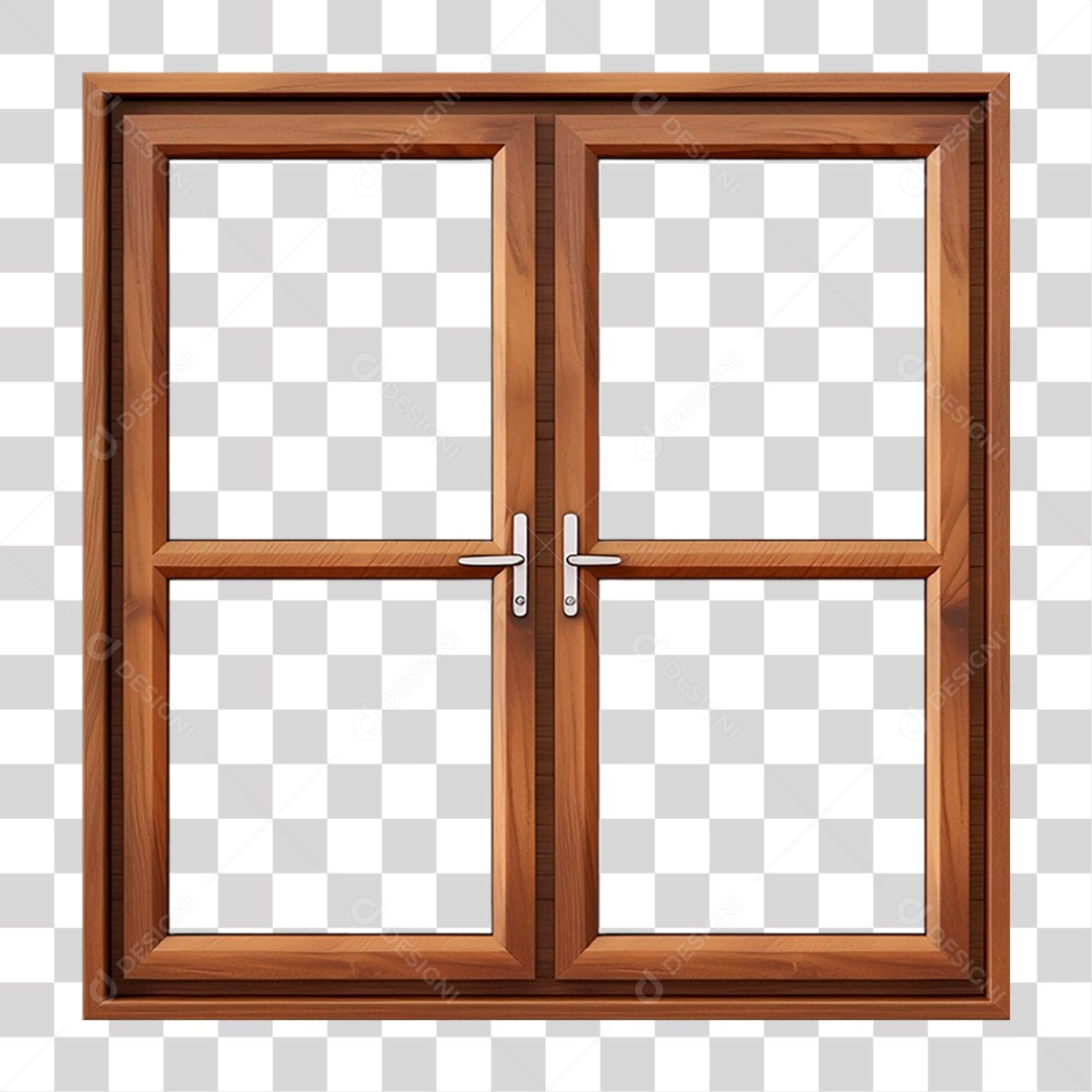 Janela de Madeira PNG Transparente